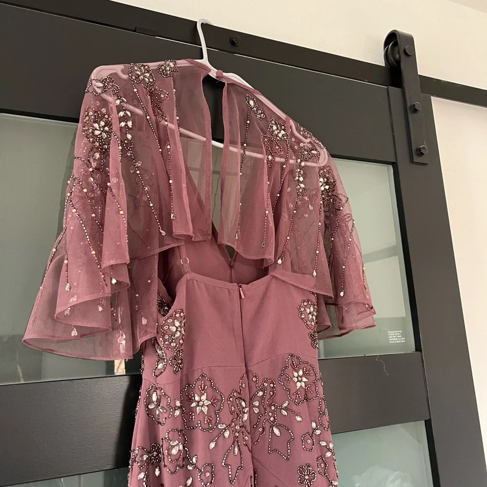ASOS Mauve Beaded Midi Dress